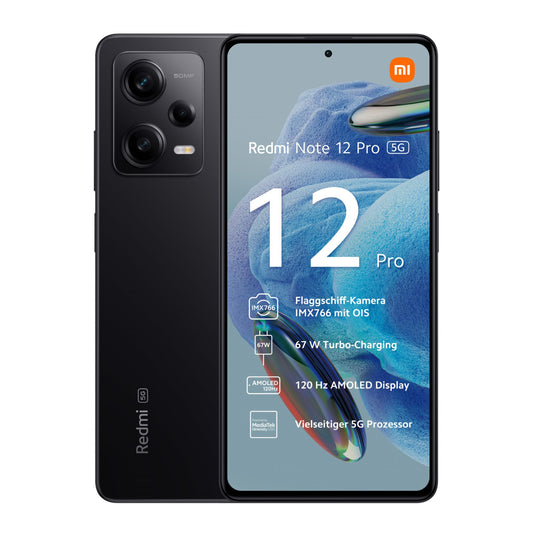 Xiaomi Redmi Note 12 Pro 5G 128GB Schwarz NEU - OVP