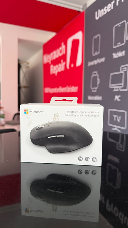 Microsoft Bluetooth Ergonomic Mouse 1955 schwarz – B-Ware, OVP
