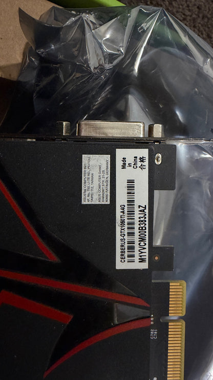 ASUS Cerberus GeForce GTX 1050 Ti Advanced Edition 4G