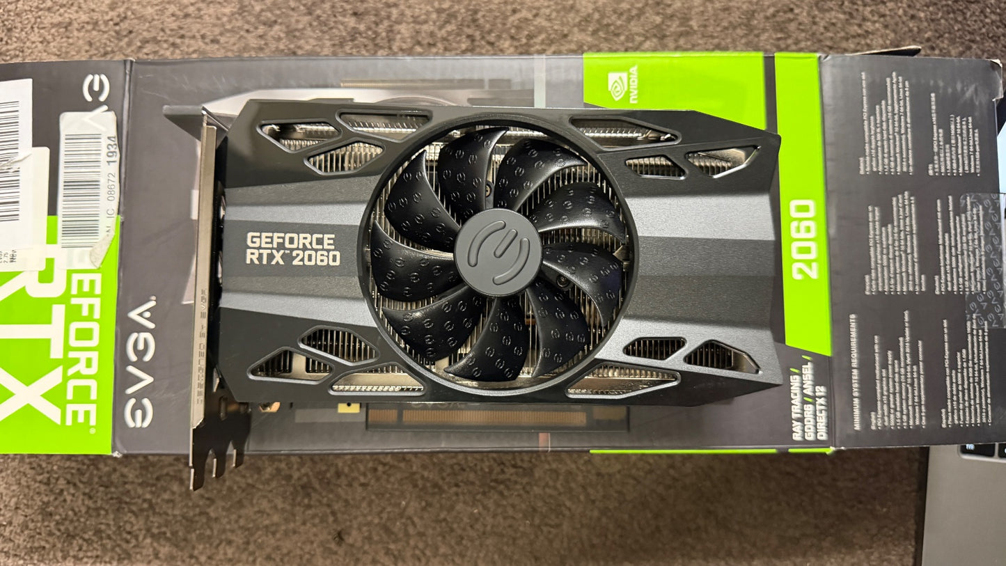 EVGA GeForce RTX 2060 SC 6 GB GDDR6 Grafikkarte OVP – geprüft
