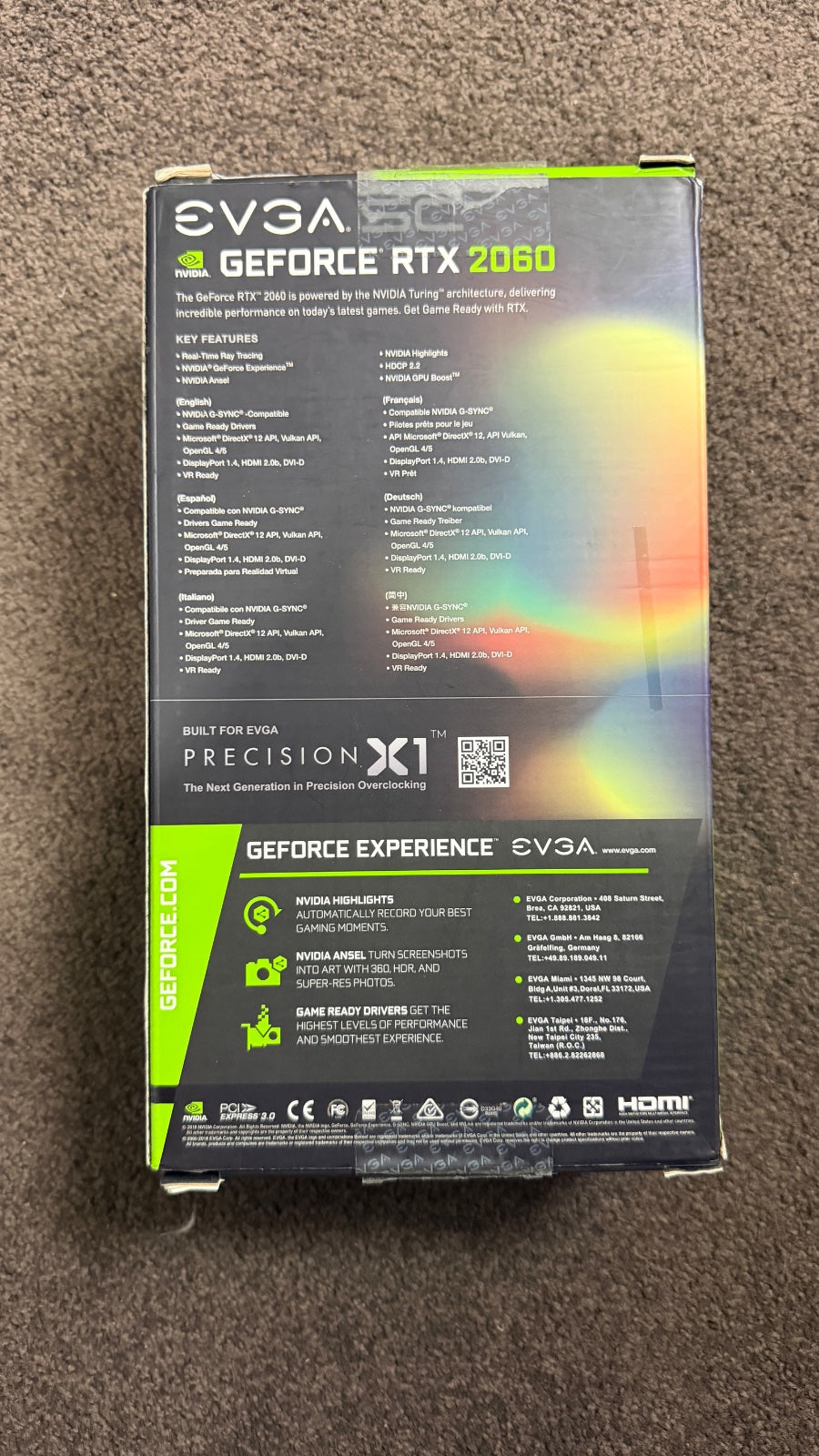 EVGA GeForce RTX 2060 SC 6 GB GDDR6 Grafikkarte OVP – geprüft