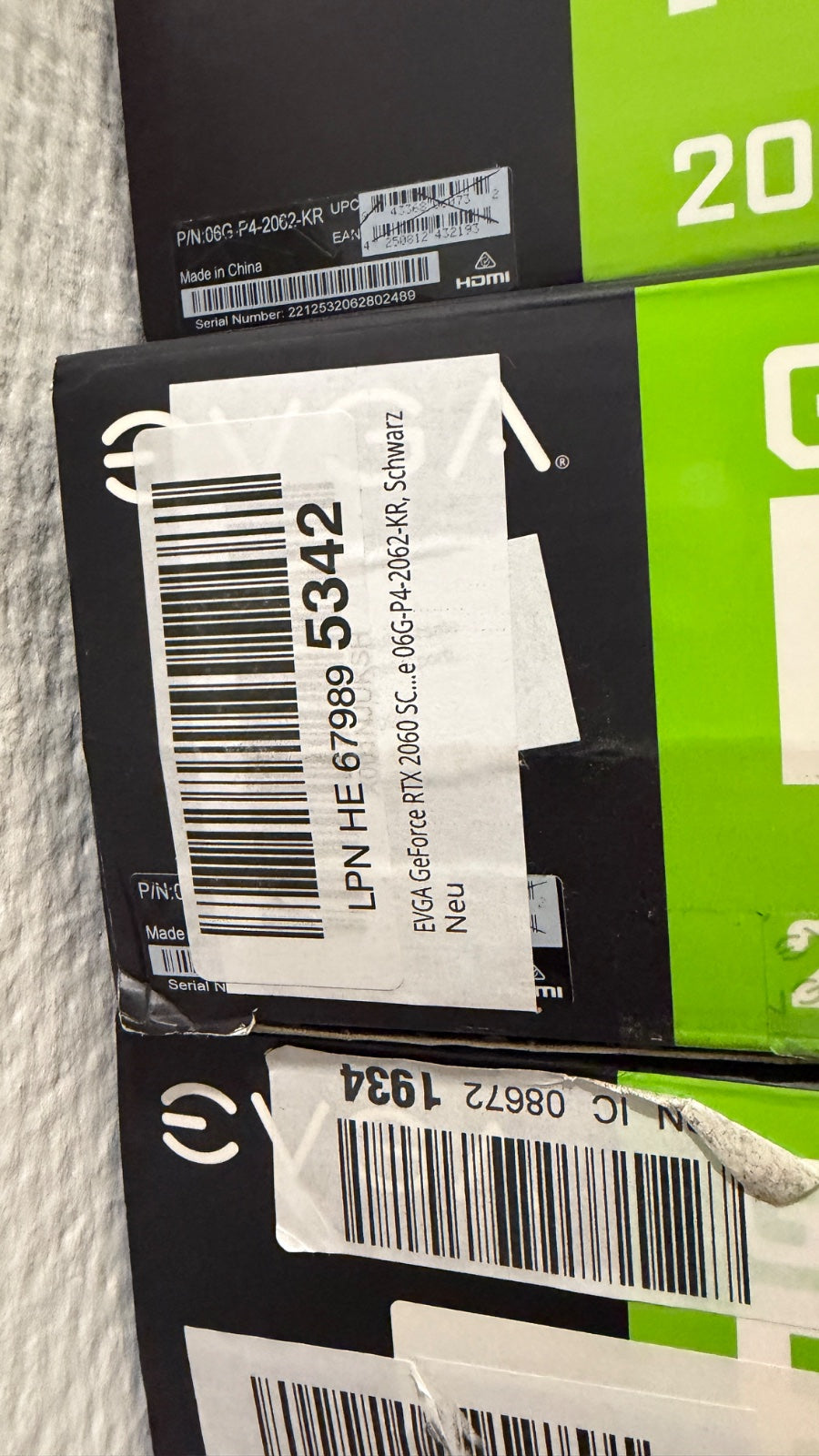 EVGA GeForce RTX 2060 SC 6 GB GDDR6 Grafikkarte OVP – geprüft
