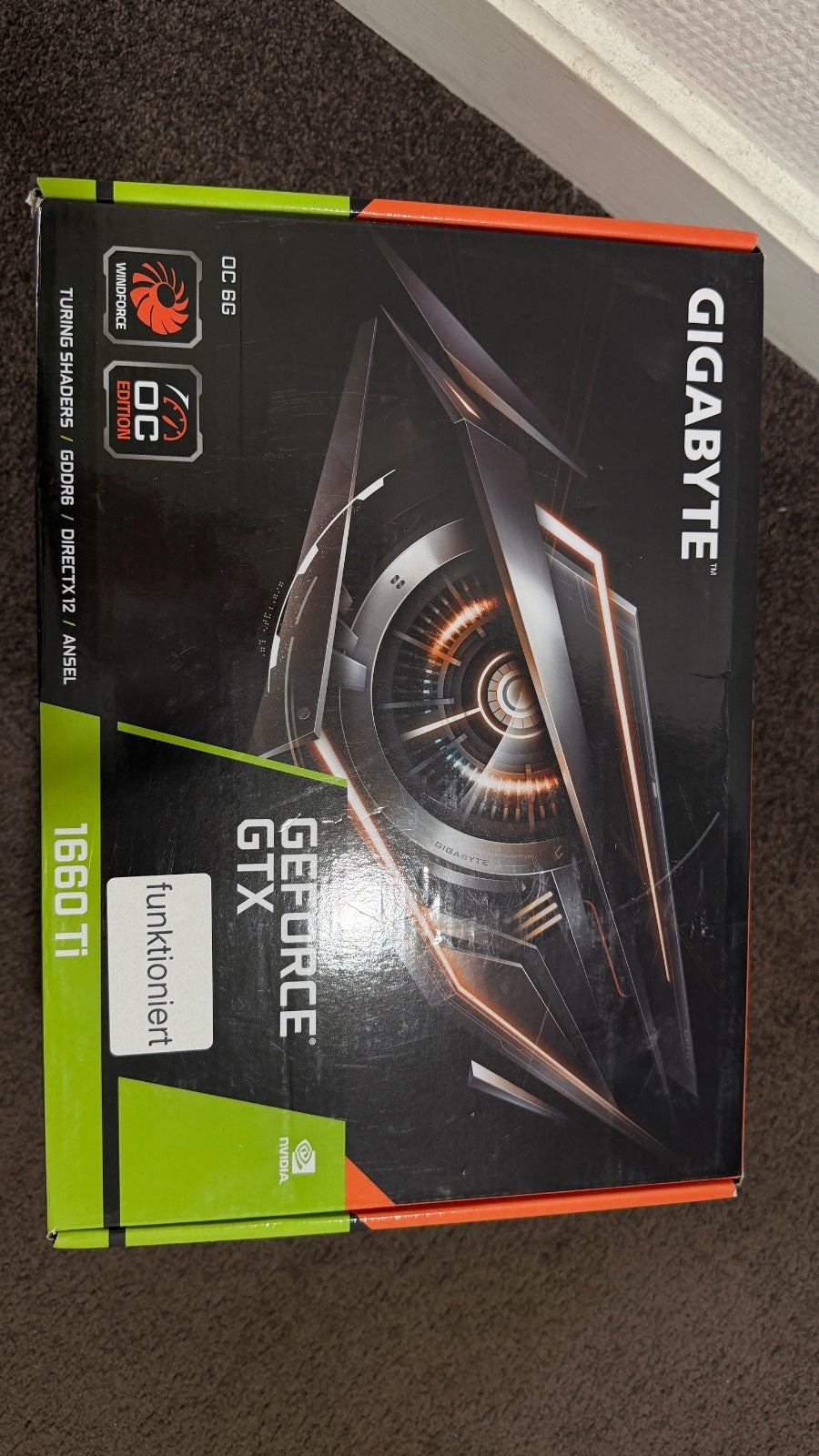 GIGABYTE GTX 1660 Ti OC 6G GDDR6 Grafikkarte B-Ware OVP