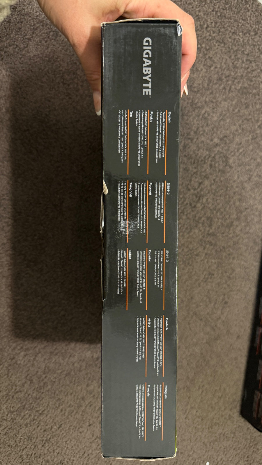 GIGABYTE GTX 1660 Ti OC 6G GDDR6 Grafikkarte B-Ware OVP