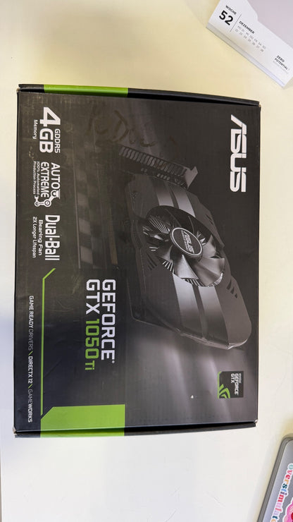 ASUS GTX 1050 Ti 4G Phoenix Grafikkarte - geprüft, neuwertig OVP