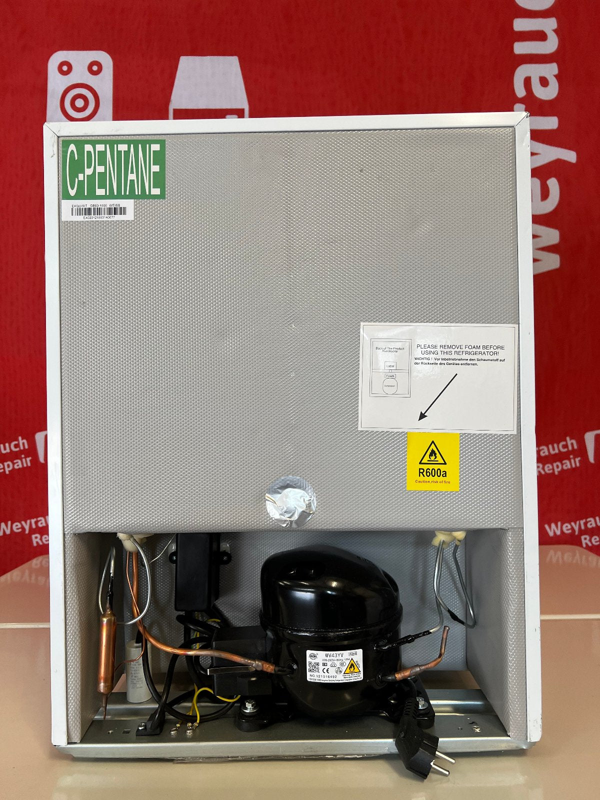 exquisit GB60-150E Mini-Gefrierschrank weiß 42L C-Ware