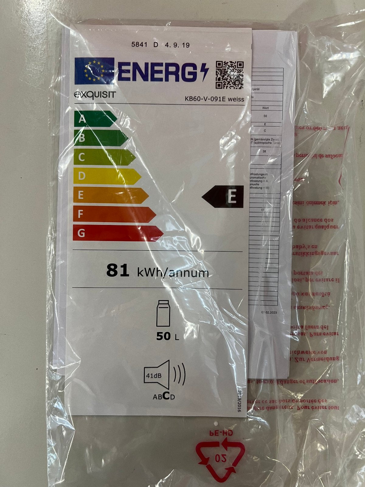 Exquisit KB60-V-091E weiss