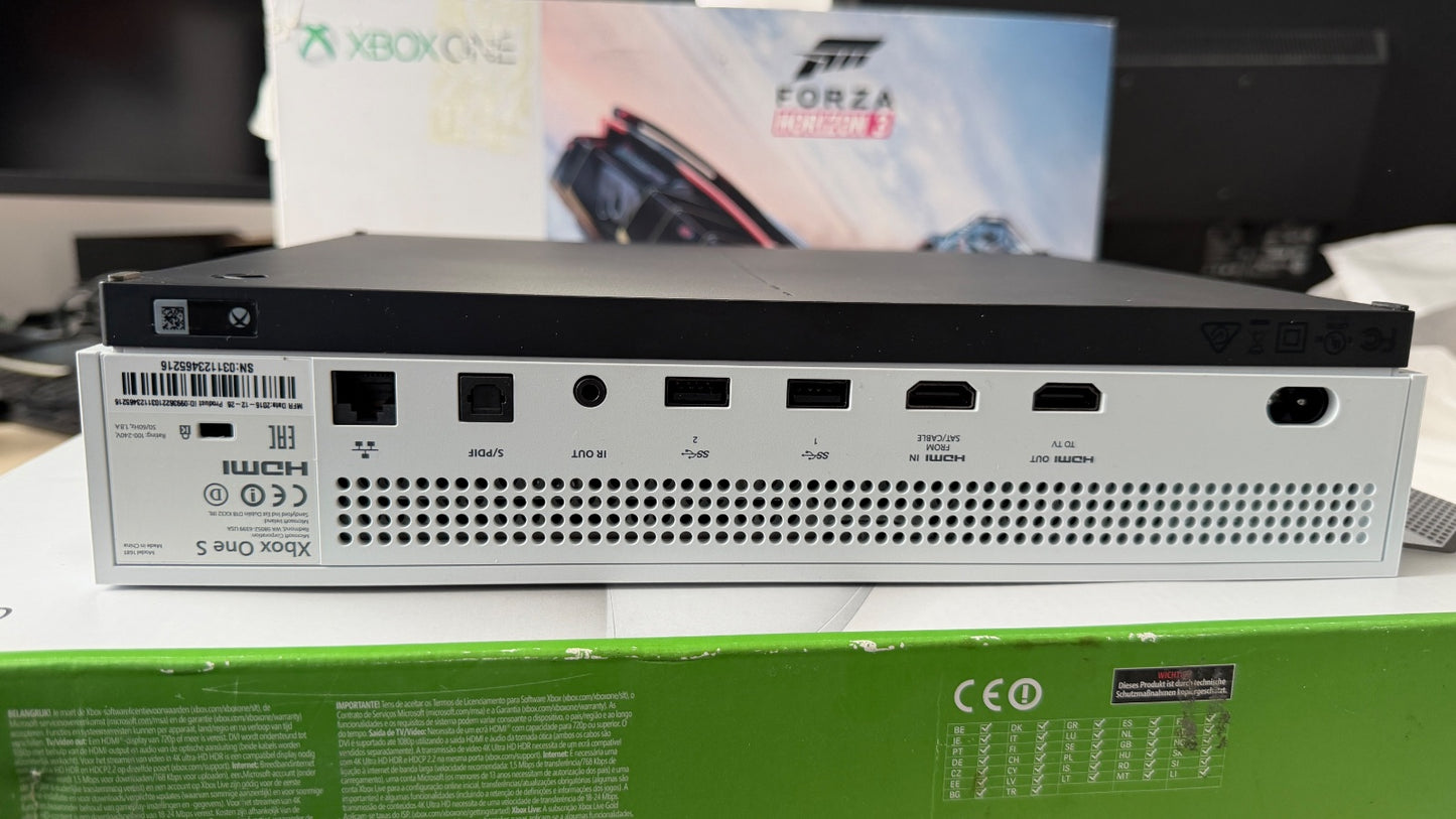 Xbox One S 1TB Forza Horizon 3 Bundle, geprüft, B-Ware, OVP