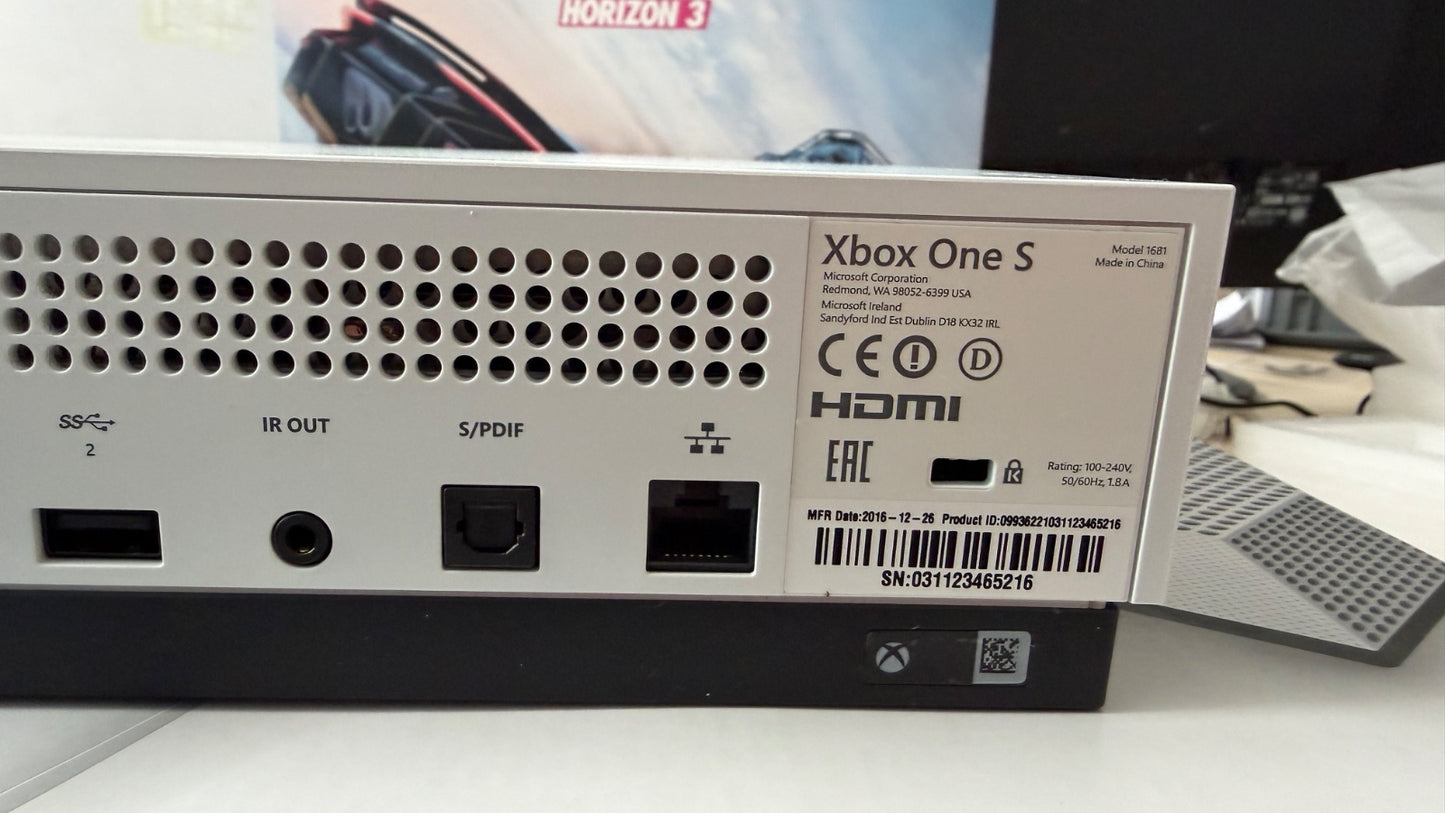 Xbox One S 1TB Forza Horizon 3 Bundle, geprüft, B-Ware, OVP