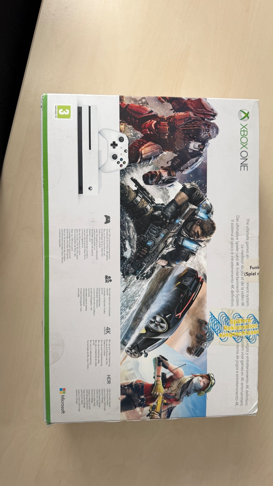 Xbox One S 1TB Forza Horizon 3 Bundle, geprüft, B-Ware, OVP