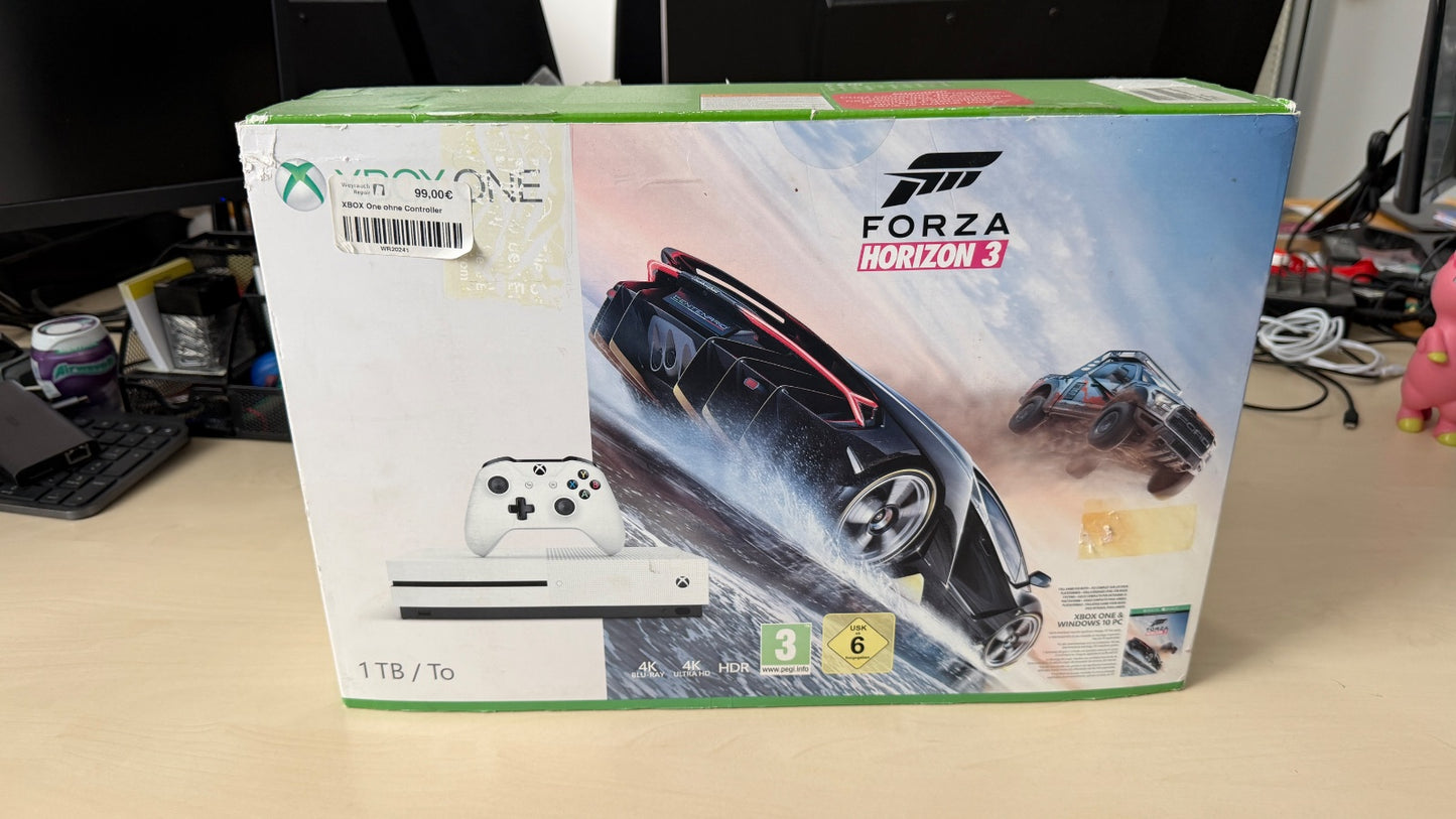 Xbox One S 1TB Forza Horizon 3 Bundle, geprüft, B-Ware, OVP