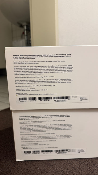 Oculus Quest 2 VR-Brille 128 GB, geprüft, OVP – B-Ware
