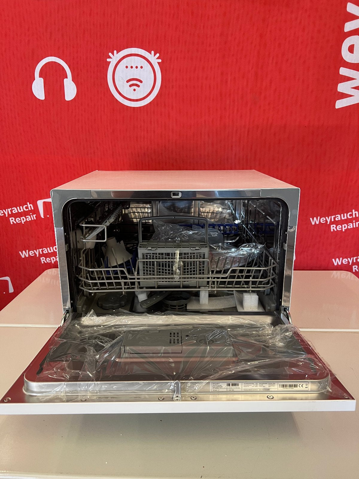 Exquisit GSP206-030F Tischgeschirrspüler Weiß 6 Gedecke – C-Ware