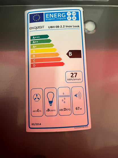 Exquisit UBH 08-2.2 Unterbau-Dunstabzugshaube Inox – B-Ware