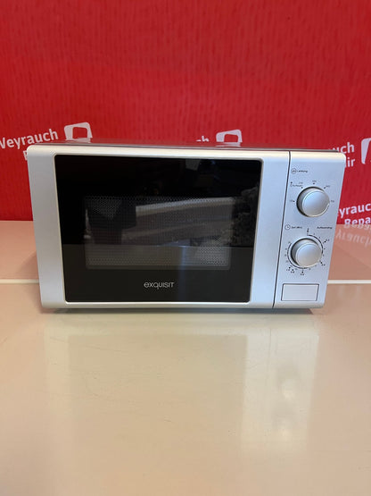 exquisit MW 900-030 Mikrowelle silber 700W – neuwertige B-Ware