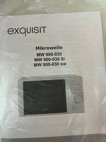exquisit MW 900-030 Mikrowelle silber 700W – neuwertige B-Ware