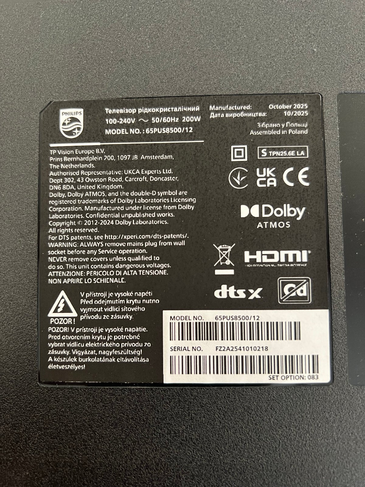 Mainboard Hauptplatine 65PUS8500/12 FZ2 – geprüft, B-Ware