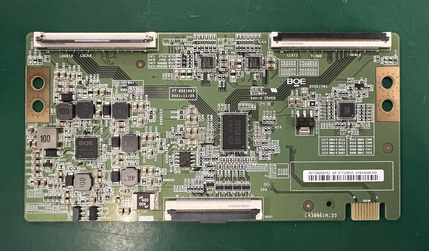 T-Con Board BOE HV750QUBF92 für 75" TV – geprüft, 4 Stück